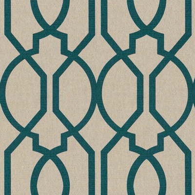 LEE JOFA MODERN GWF-3308.350.0 GAZEBO TEAL Fabric - Eade's Wallpaper