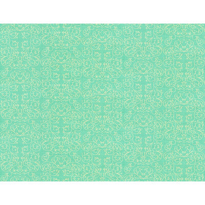 LEE JOFA MODERN GWF-3512.13.0 GARDEN REVERSE AQUA Fabric - Eade's Wallpaper