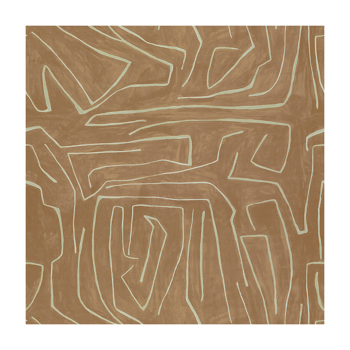 LEE JOFA MODERN GWF-3530.117.0 GRAFFITO SALMON/CREAM Fabric - Eade's Wallpaper