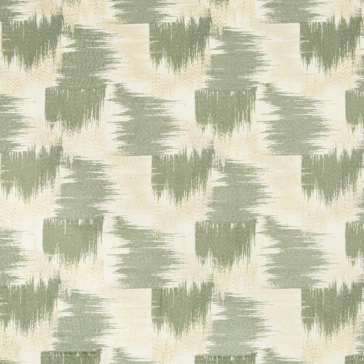 LEE JOFA MODERN GWF-3712.1316.0 MANDELBROT EMB BEIGE/JADE Fabric - Eade's Wallpaper