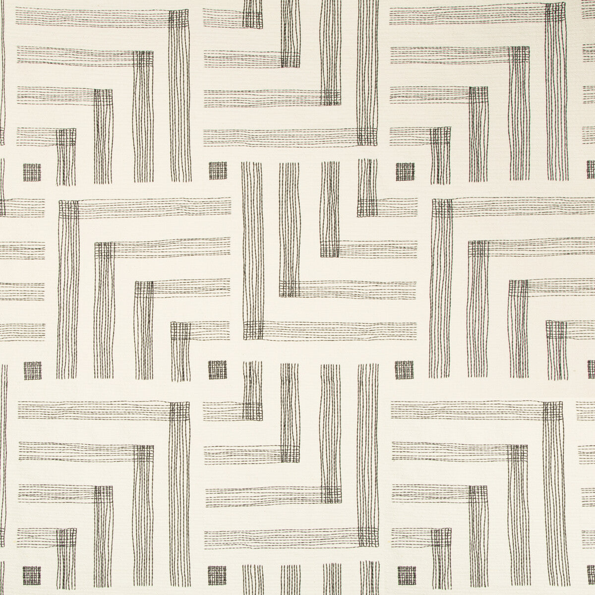 LEE JOFA MODERN GWF-3726.18.0 PASTICHE CHALK/JET Fabric - Eade's Wallpaper
