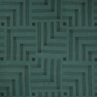 LEE JOFA MODERN GWF-3726.358.0 PASTICHE SPRUCE/JET Fabric - Eade's Wallpaper