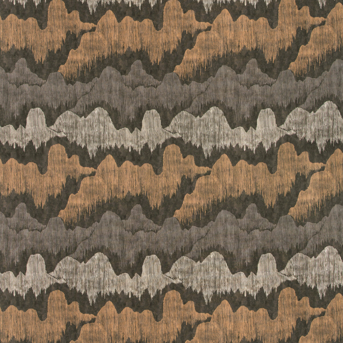 LEE JOFA MODERN GWF-3755.811.0 CASCADIA NOIR Fabric - Eade's Wallpaper