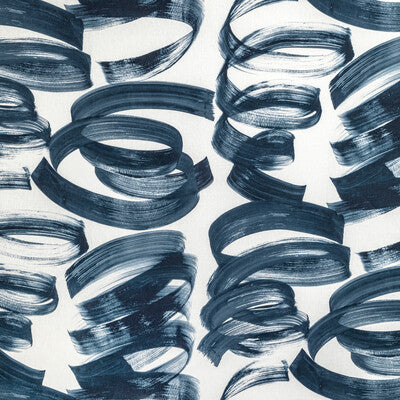 LEE JOFA MODERN GWF-3773.50.0 LARYO PRINT INDIGO Fabric - Eade's Wallpaper