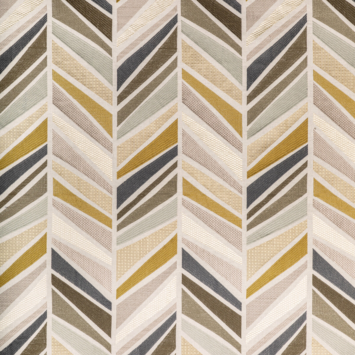 LEE JOFA MODERN GWF-3780.166.0 TALA EMBROIDERY PEBBLE Fabric - Eade's Wallpaper