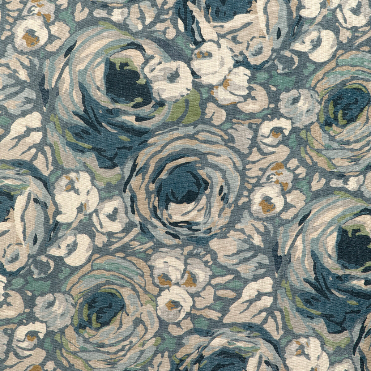 LEE JOFA MODERN GWF-3803.55.0 ORCHARD PRINT BLUE/DENIM Fabric - Eade's Wallpaper