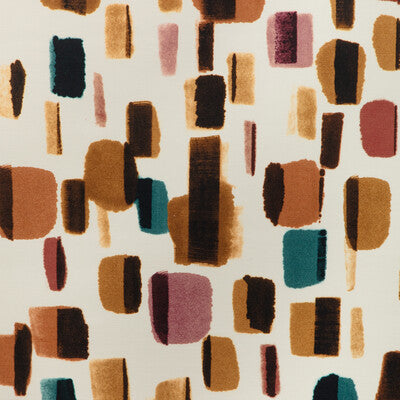 LEE JOFA MODERN GWF-3805.610.0 BOND PRINT MULTI Fabric - Eade's Wallpaper