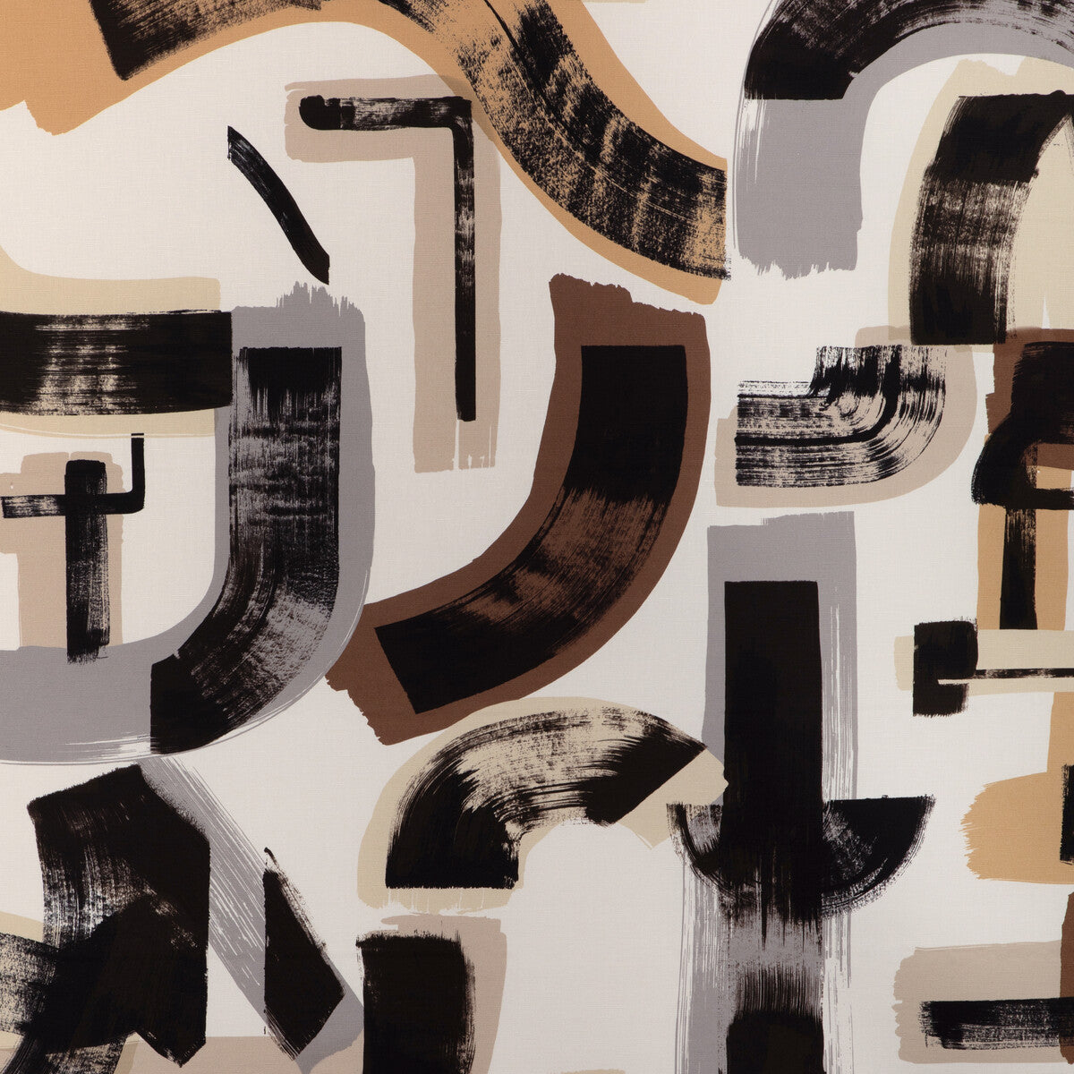 LEE JOFA MODERN GWF-3806.166.0 BLEECKER PRINT BARK/DUNE Fabric - Eade's Wallpaper