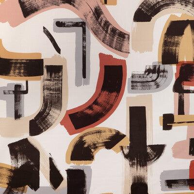 LEE JOFA MODERN GWF-3806.424.0 BLEECKER PRINT SPICE/GOLD Fabric - Eade's Wallpaper