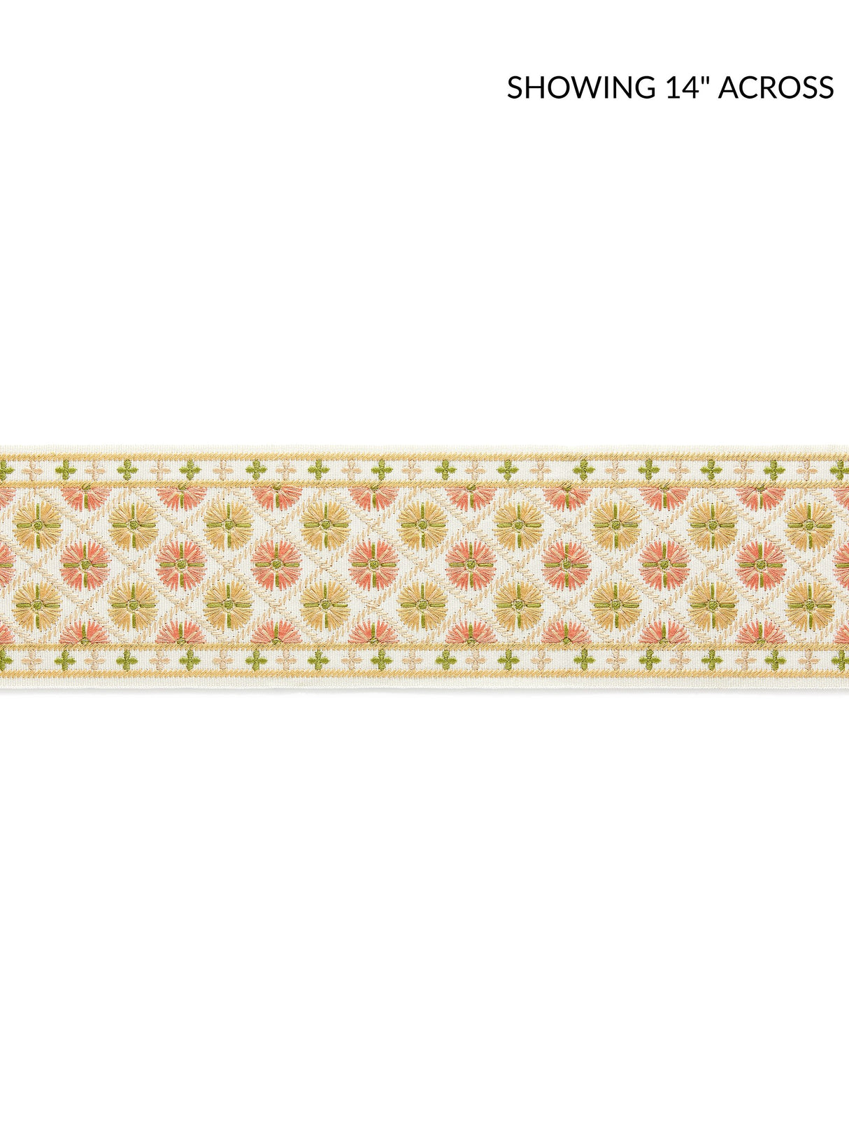 Scalamandre GW 0001T3329 CITRUS TWIST HANSEL EMBROIDERED TAPE Fabric - Eade's Wallpaper