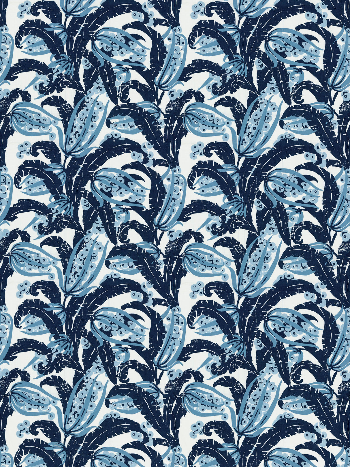 Scalamandre GW 000216609 MARINE TROPIQUE Fabric - Eade's Wallpaper