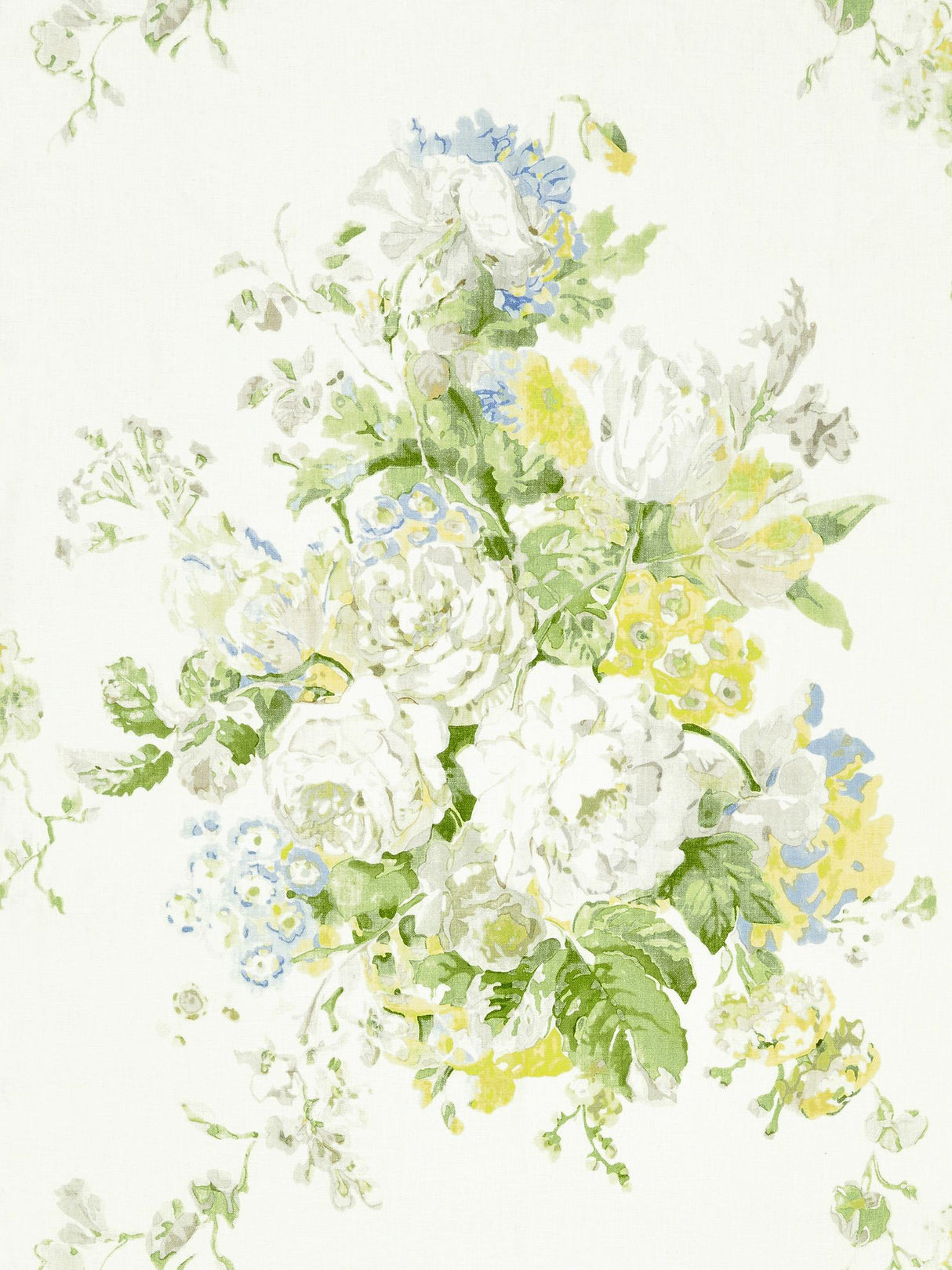 Scalamandre GW 000216621 HILLSIDE SYBILLA BOUQUET Fabric - Eade's Wallpaper