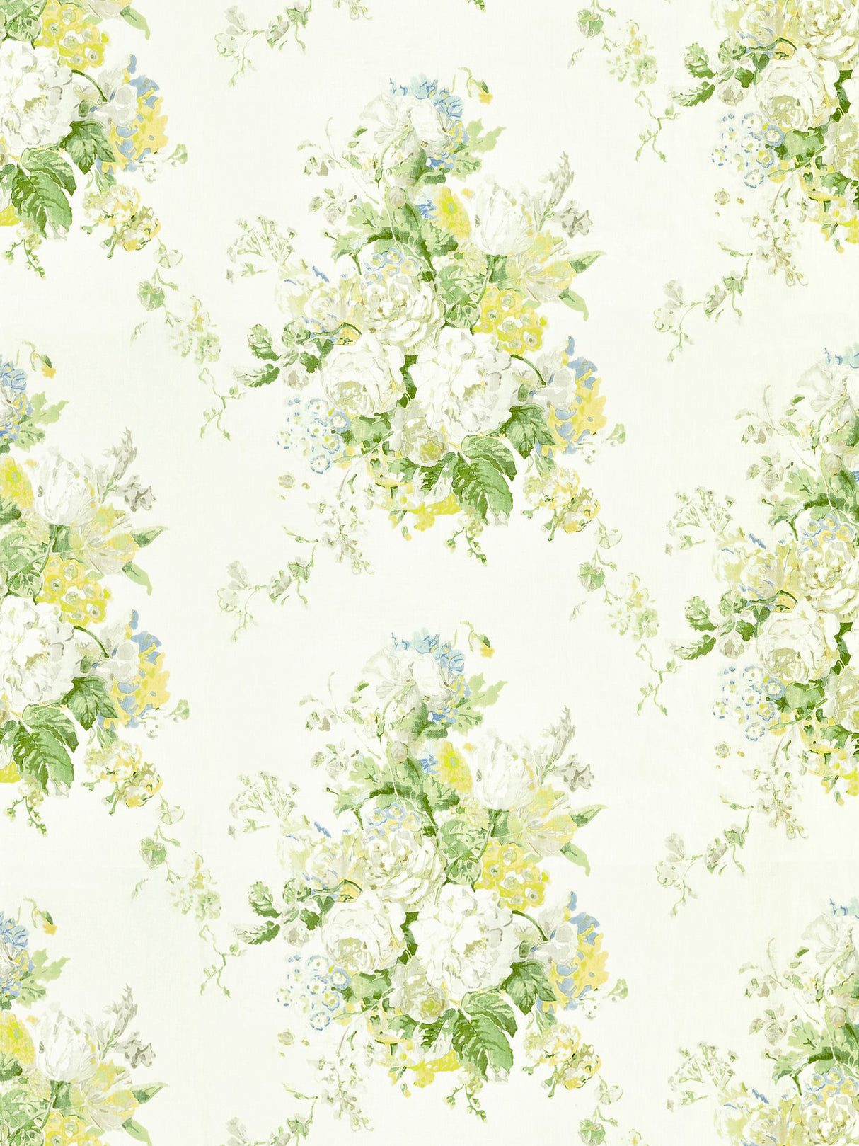 Scalamandre GW 000216621 HILLSIDE SYBILLA BOUQUET Fabric - Eade's Wallpaper