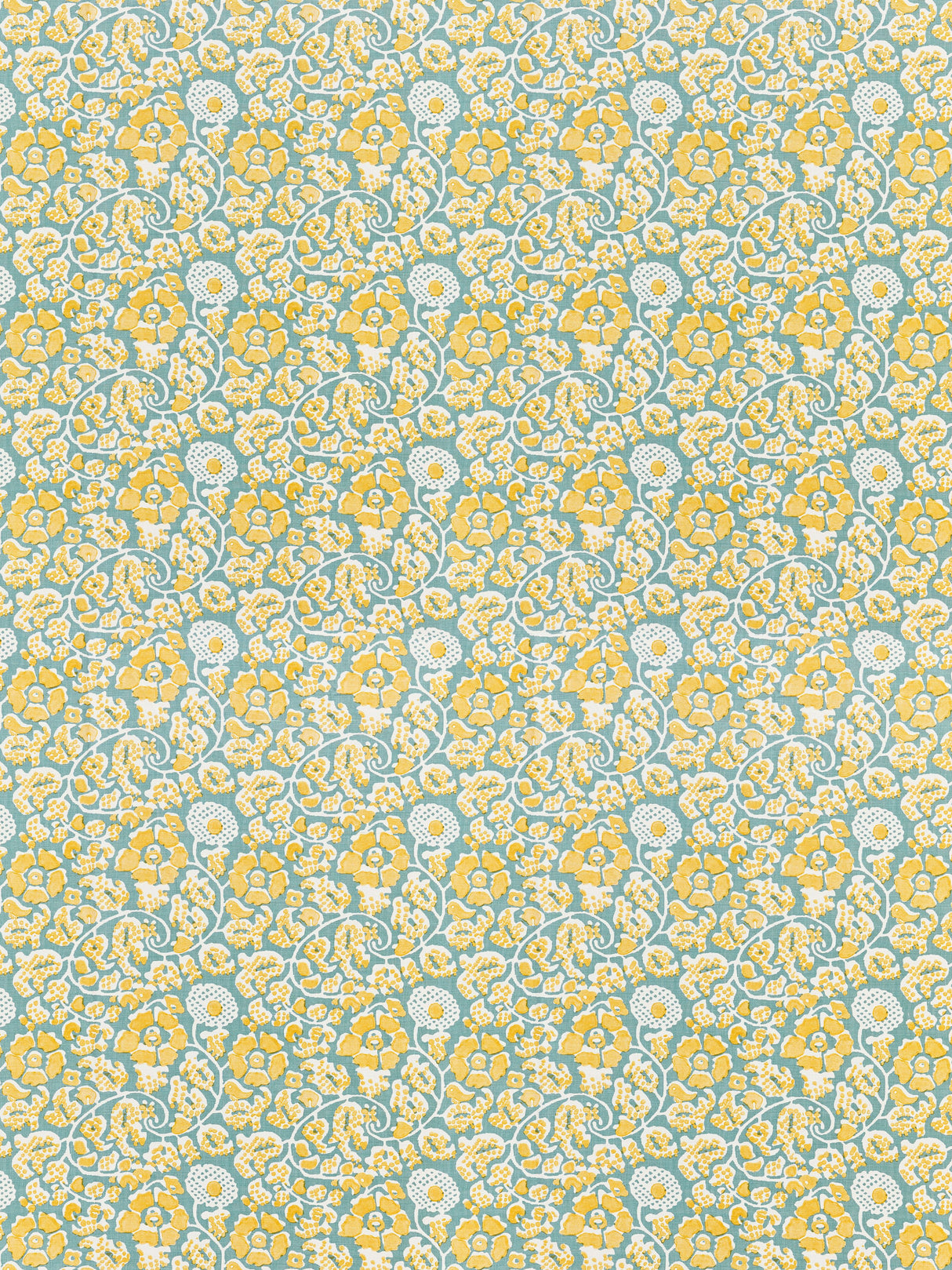 Scalamandre GW 000216629 ARUBA MAIDEN FLORAL Fabric - Eade's Wallpaper