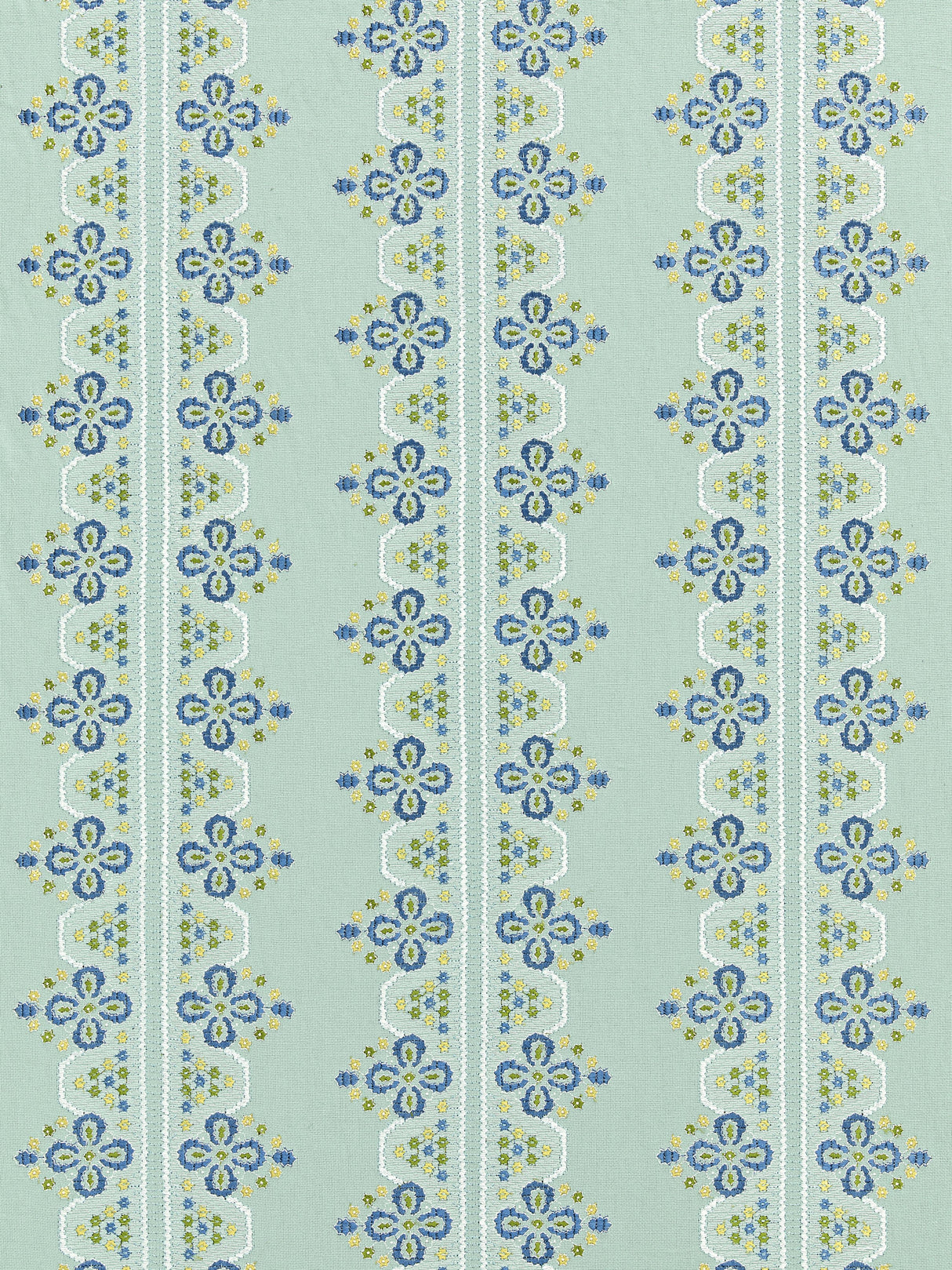 Scalamandre GW 000227246 SEABED IMOGEN EMBROIDERY Fabric - Eade's Wallpaper