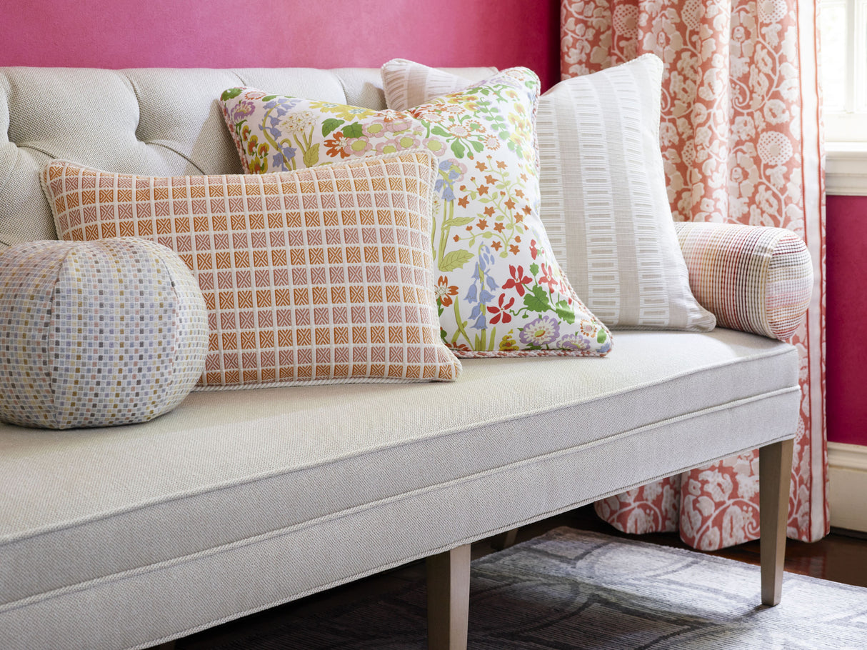 Scalamandre GW 000327243 BEGONIA FAIR ISLE Fabric - Eade's Wallpaper