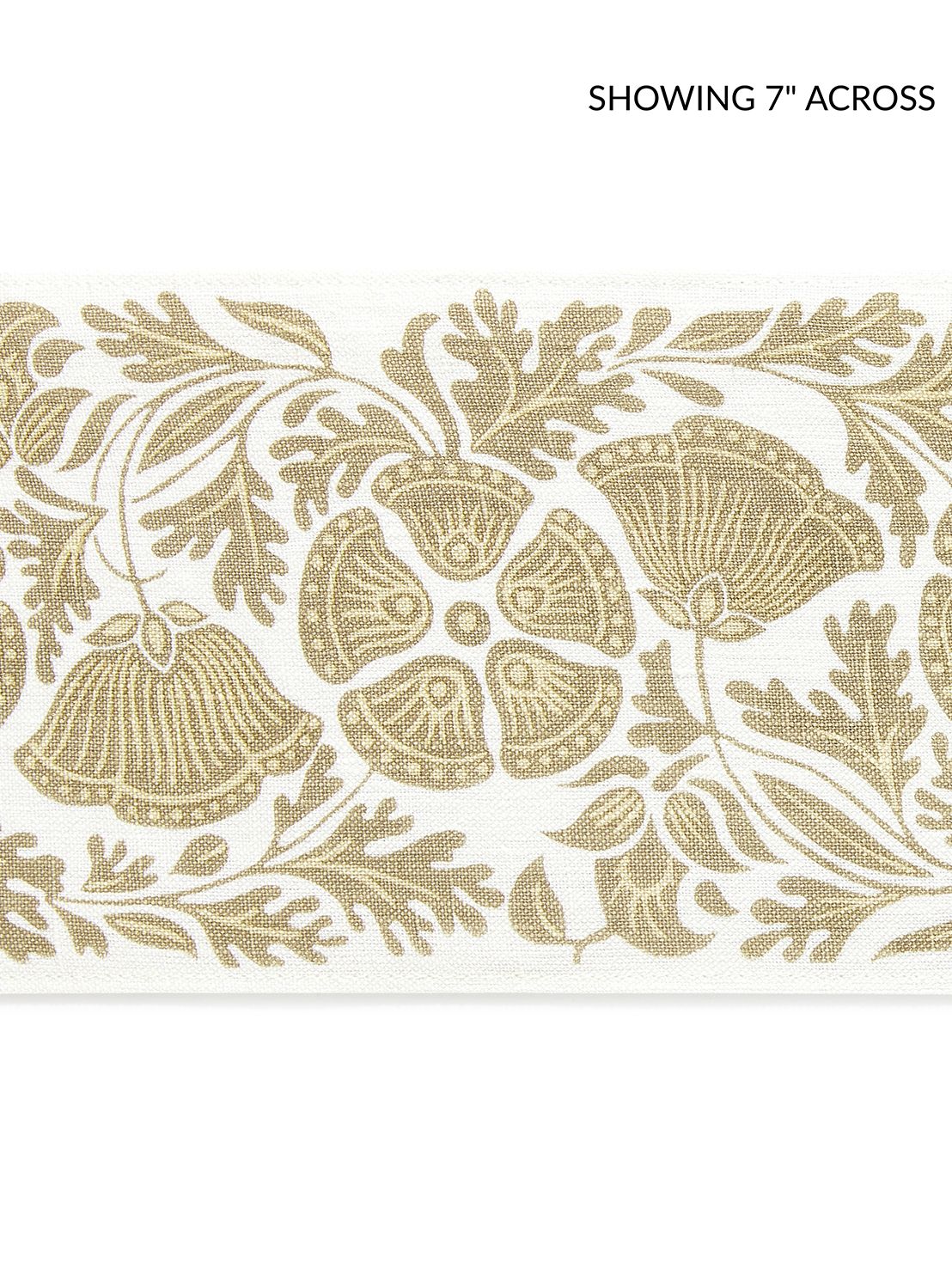 Scalamandre GW 0003T3330 WHEAT FIELDS GRETEL PRINTED TAPE Fabric - Eade's Wallpaper