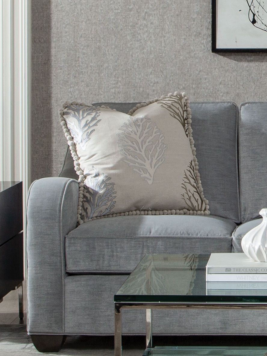 Scalamandre GW 000427204 SAND CORAL REEF EMBROIDERY Fabric - Eade's Wallpaper