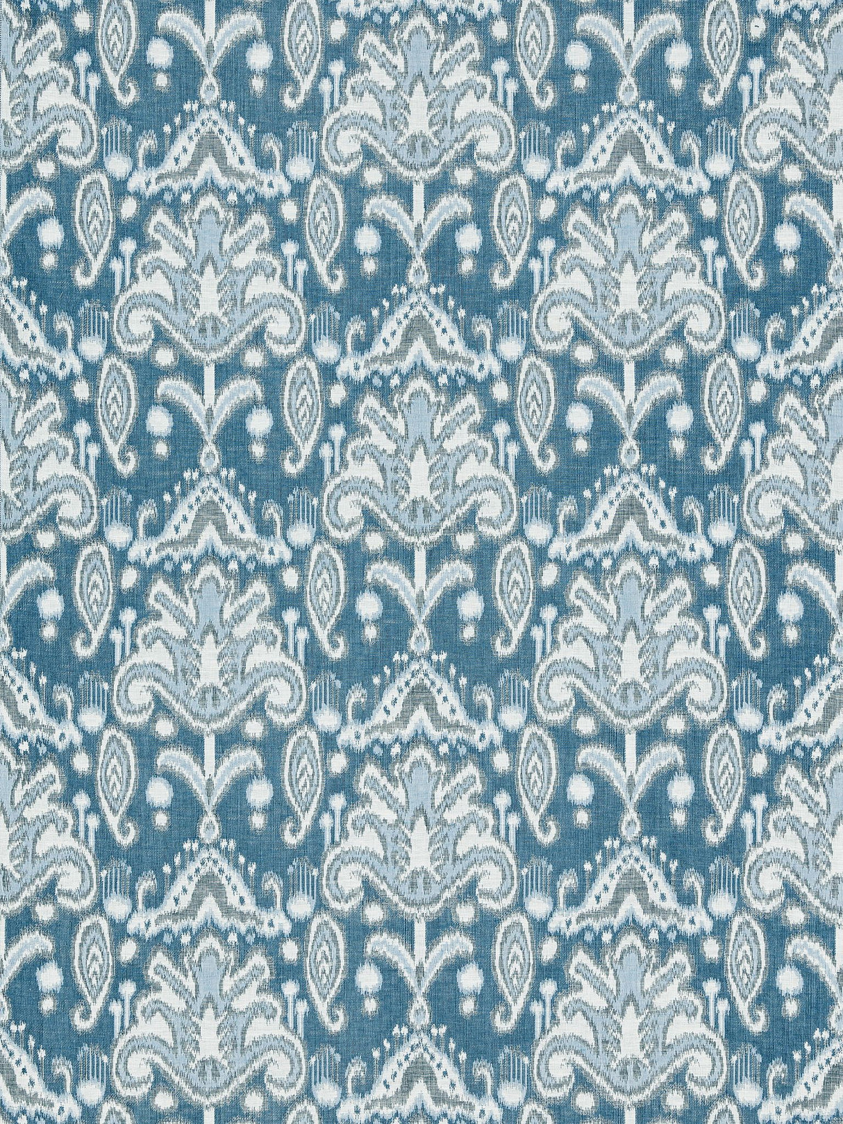 Scalamandre GW 000427210 MARINE KANDIRA IKAT Fabric - Eade's Wallpaper