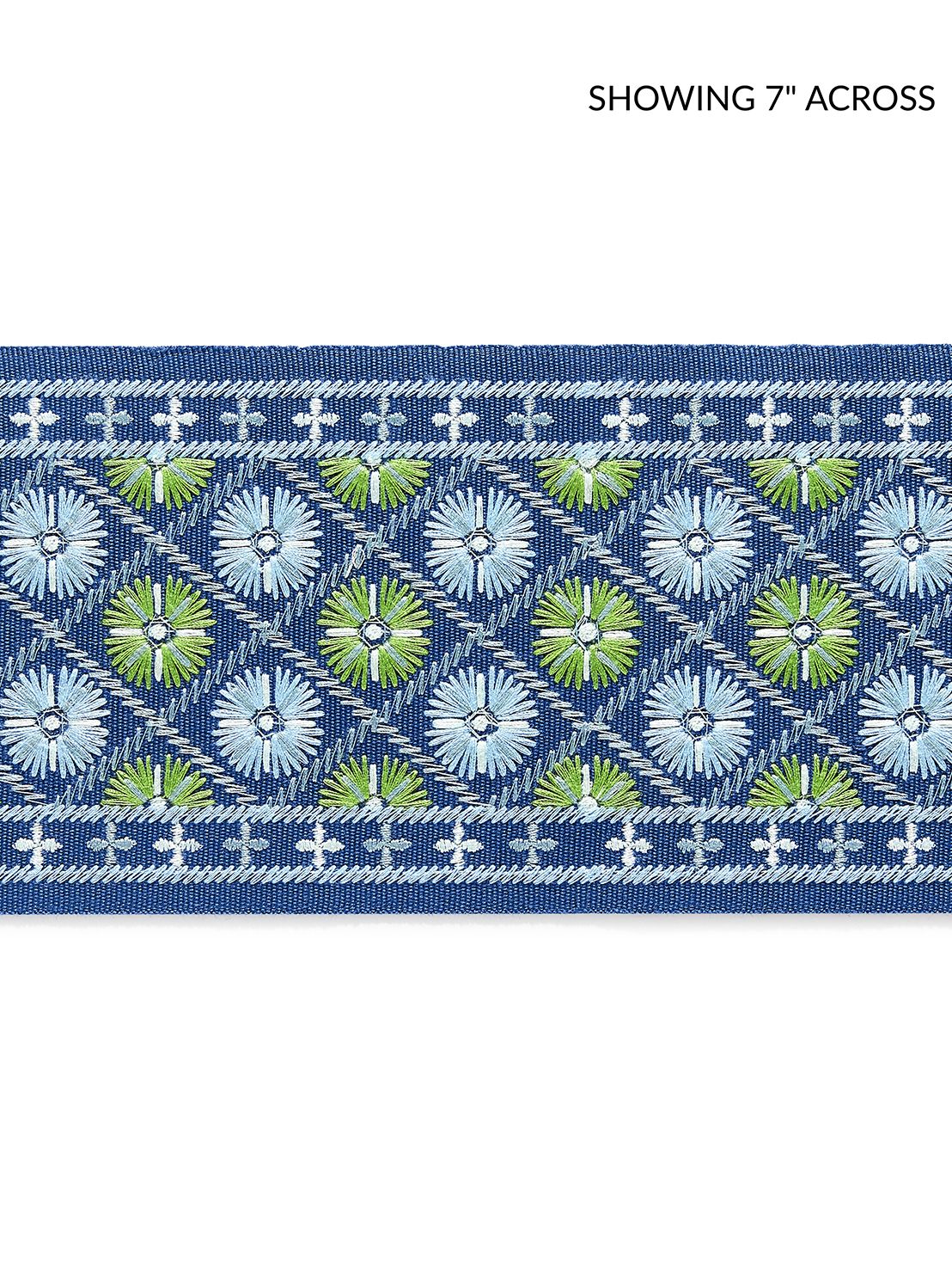 Scalamandre GW 0004T3329 BLACKBERRY FIELDS HANSEL EMBROIDERED TAPE Fabric - Eade's Wallpaper