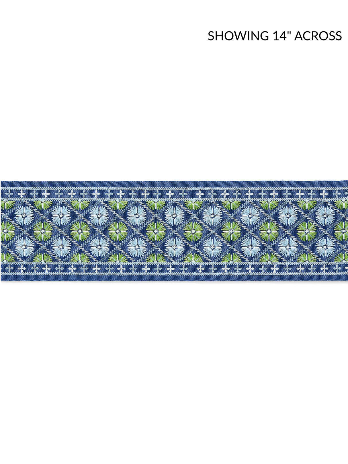 Scalamandre GW 0004T3329 BLACKBERRY FIELDS HANSEL EMBROIDERED TAPE Fabric - Eade's Wallpaper