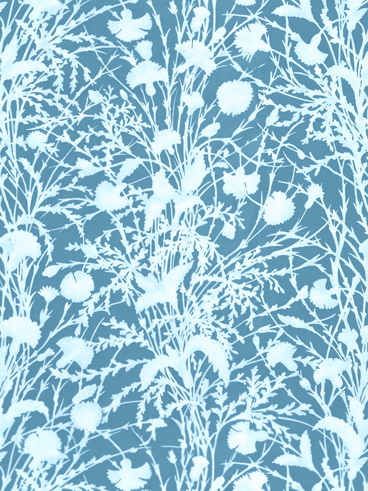 Scalamandre GW 000516623 BLUEPRINT WILDFLOWER Fabric - Eade's Wallpaper