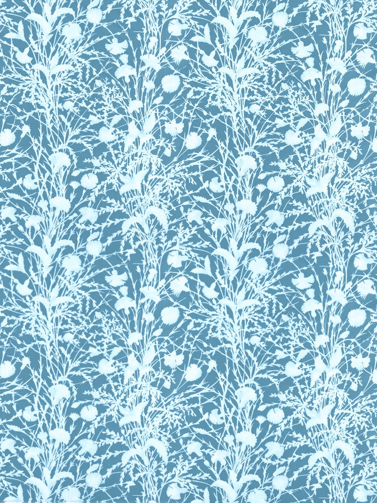 Scalamandre GW 000516623 BLUEPRINT WILDFLOWER Fabric - Eade's Wallpaper