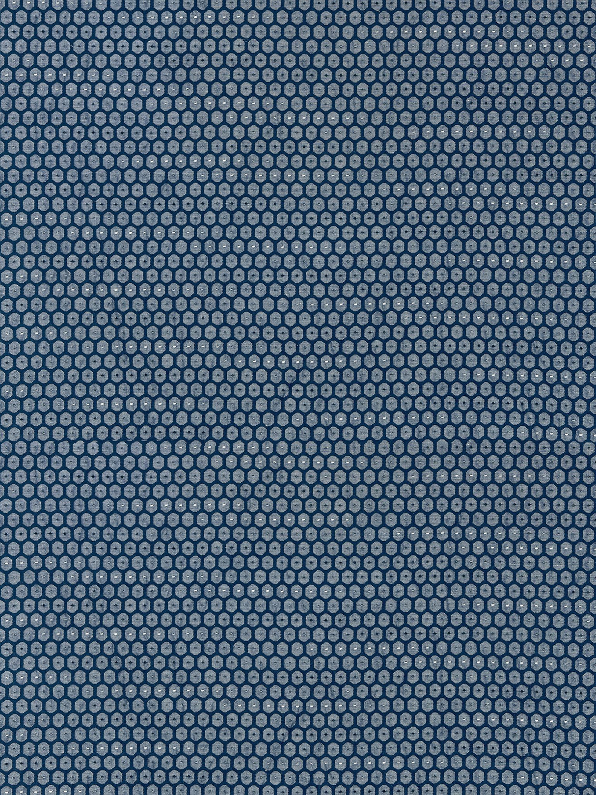 Scalamandre GW 000627209 NAVY HONEYCOMB WEAVE Fabric - Eade's Wallpaper