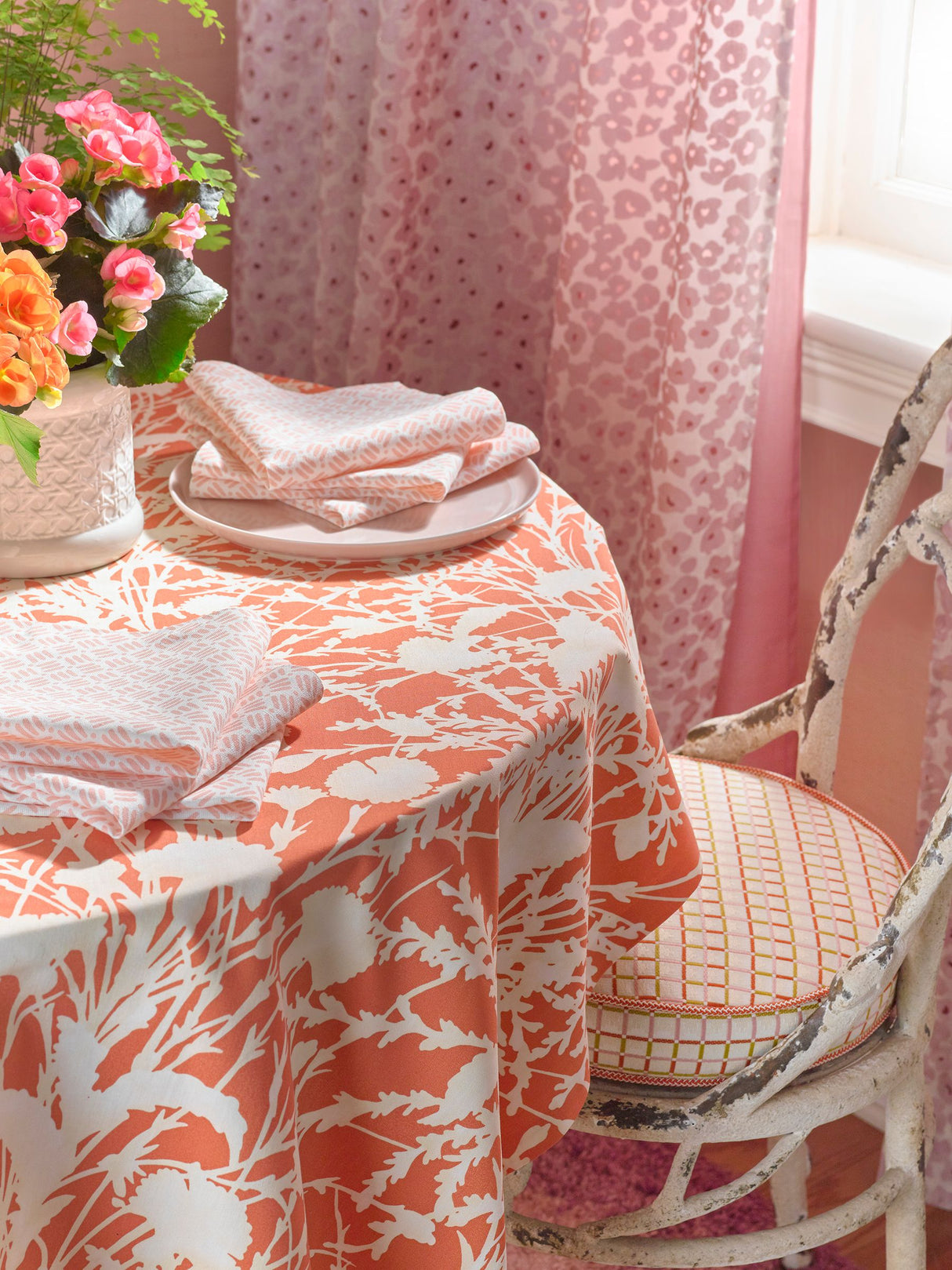 Scalamandre GW 000316623 GRASSHOPPER WILDFLOWER Fabric - Eade's Wallpaper