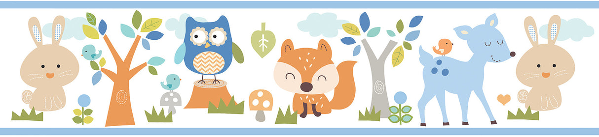 Chesapeake HAS01151B Leo Blue Country Club Border