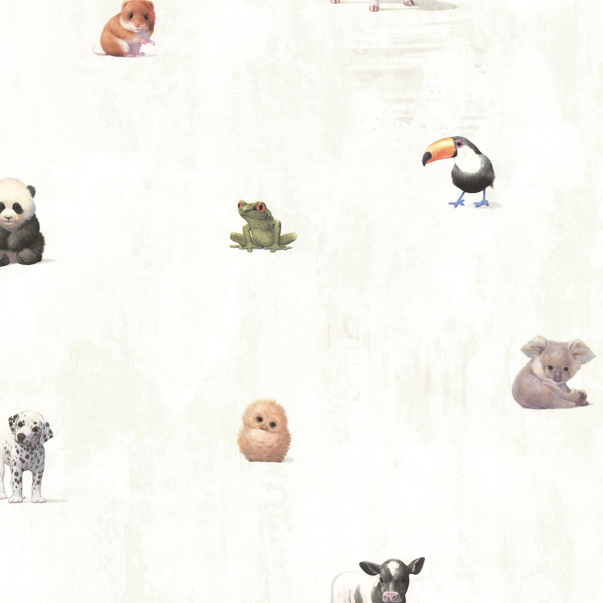 Chesapeake HAS01211 Tate Light Grey Animal Alphabet Wallpaper