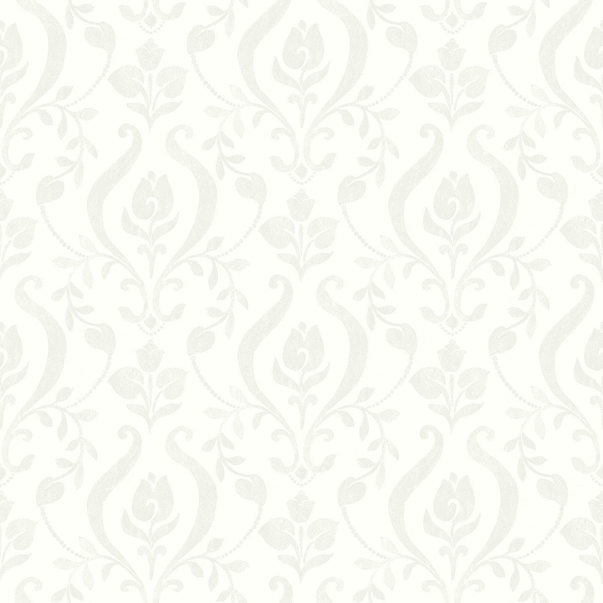 Chesapeake HAS01252 Eloise Ivory Damask Wallpaper