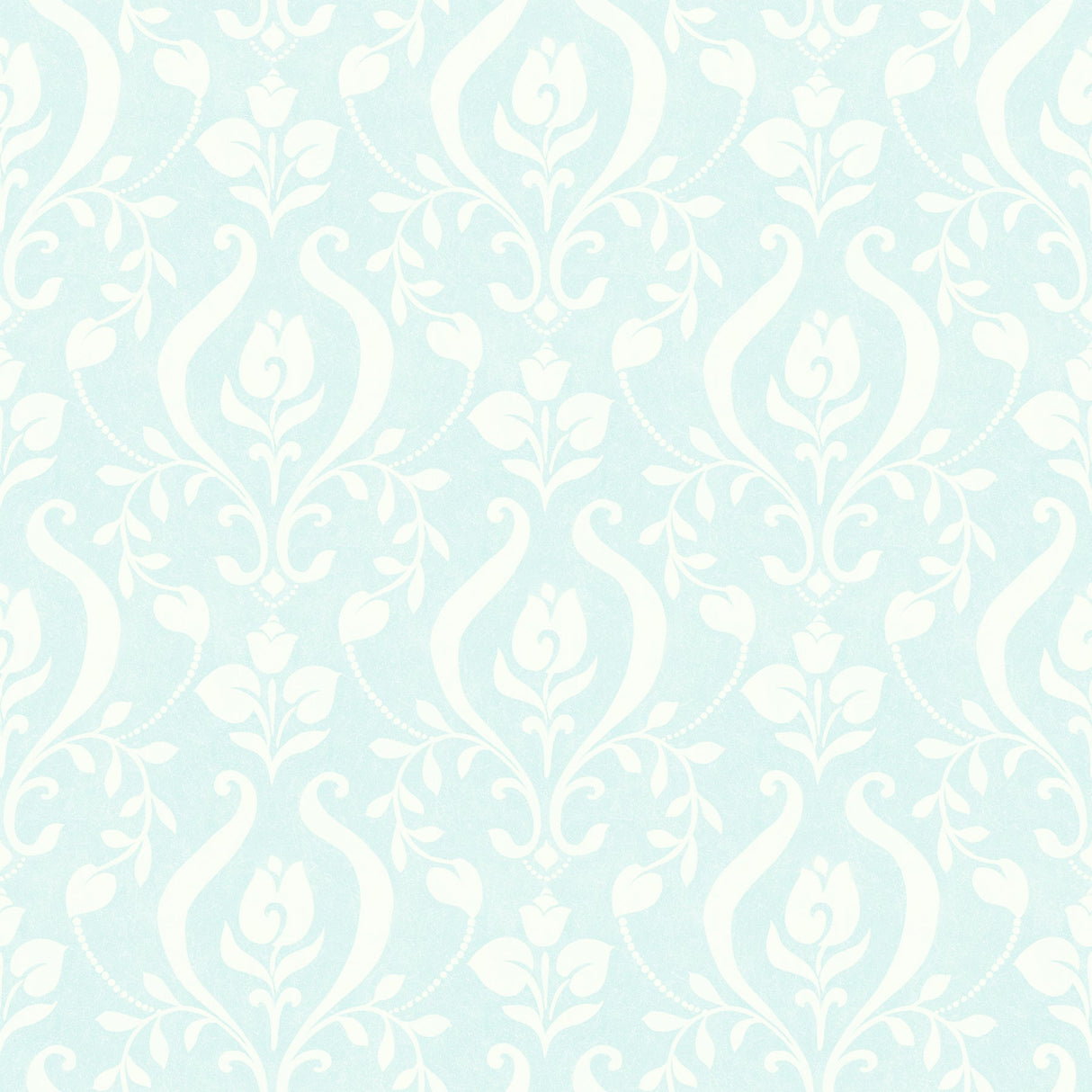 Chesapeake HAS01254 Eloise Aqua Damask Wallpaper