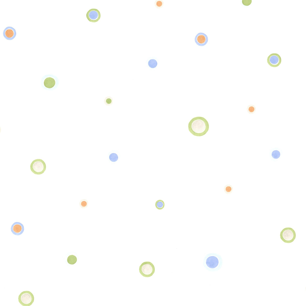Chesapeake HAS01312 Devin Orange Bubble Dots Wallpaper