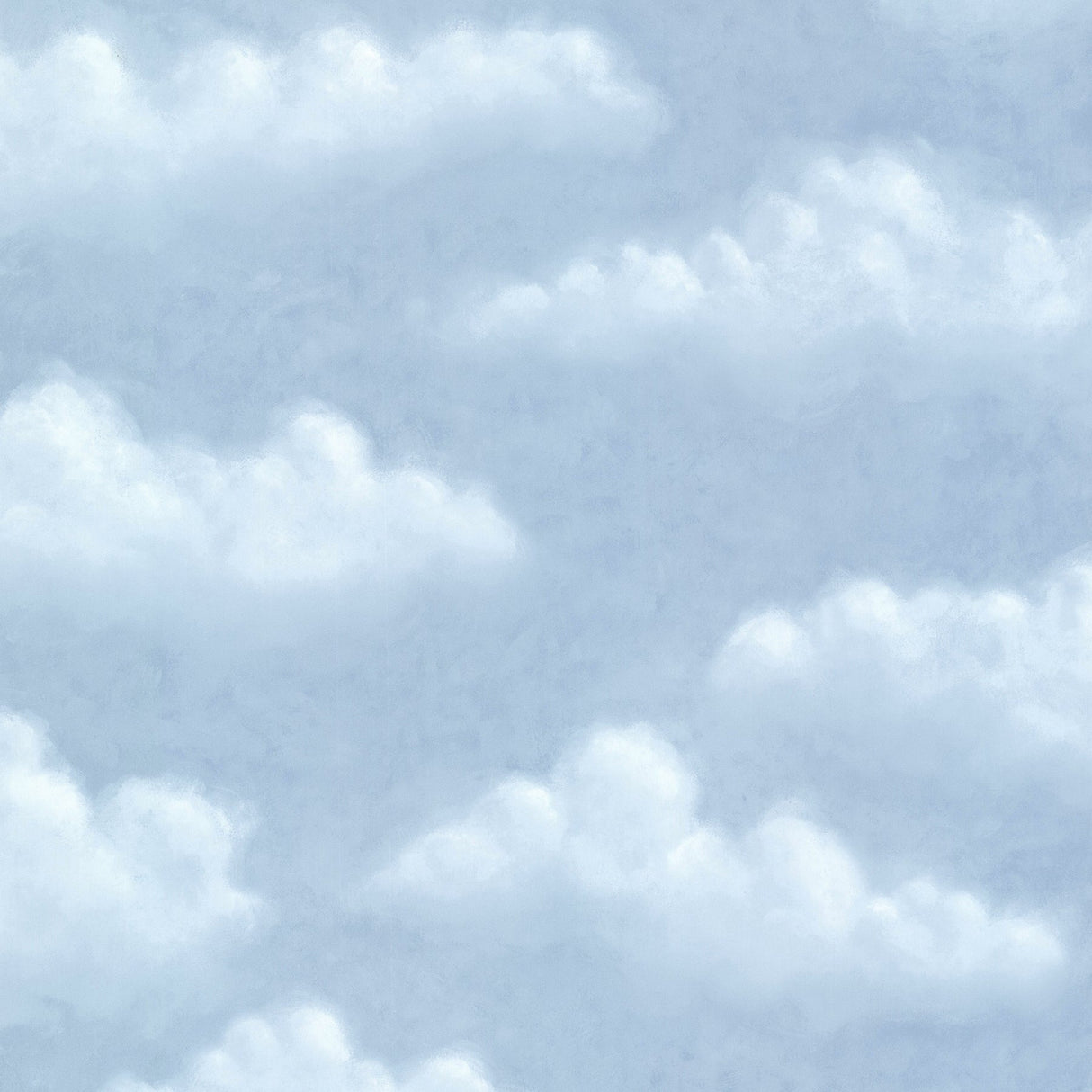 Chesapeake HAS47077 Lucas Ocean Puffy Clouds Wallpaper