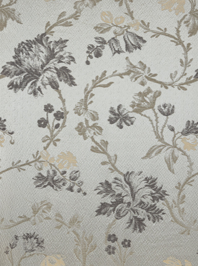 Scalamandre HB 0002HA83 PEWTER MALLORCAN GARDEN Fabric - Eade's Wallpaper