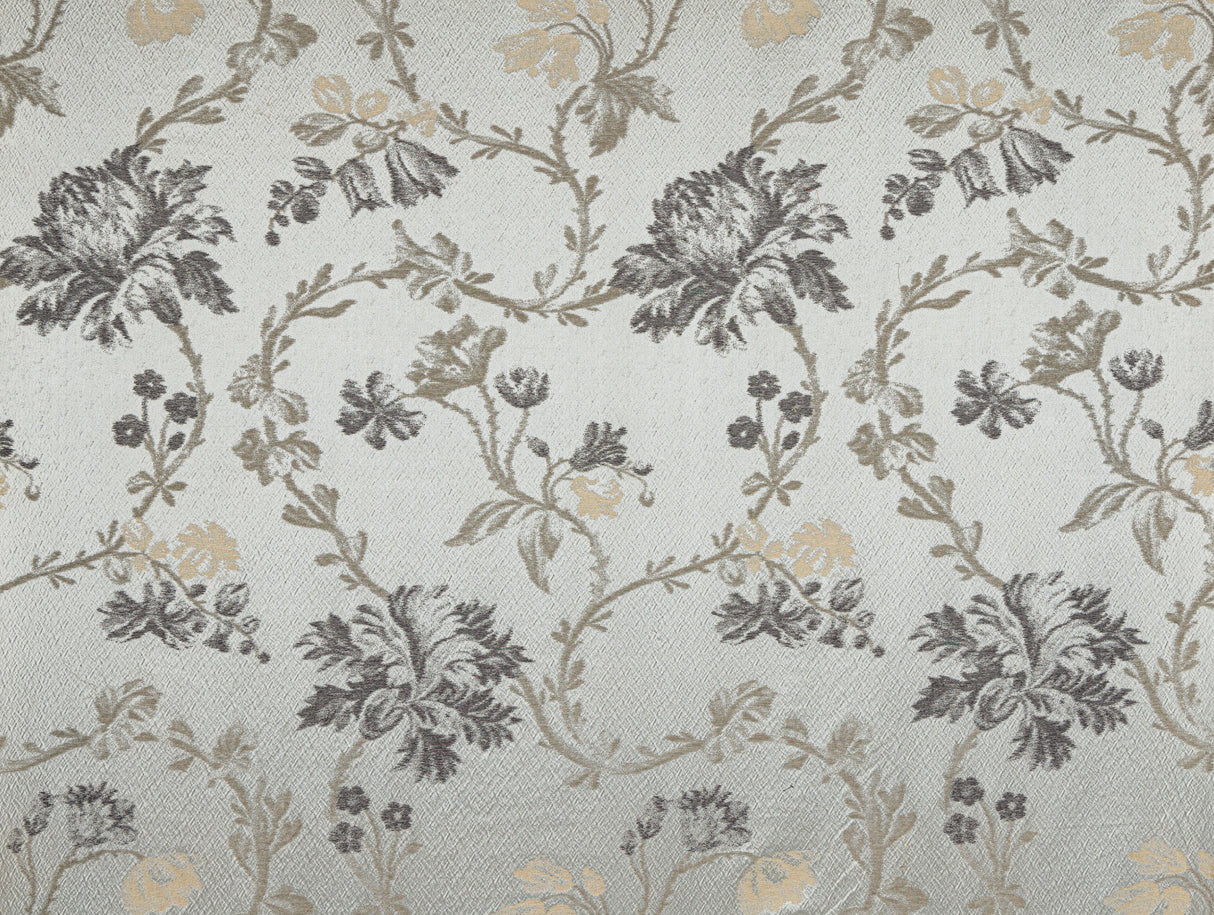 Scalamandre HB 0002HA83 PEWTER MALLORCAN GARDEN Fabric - Eade's Wallpaper