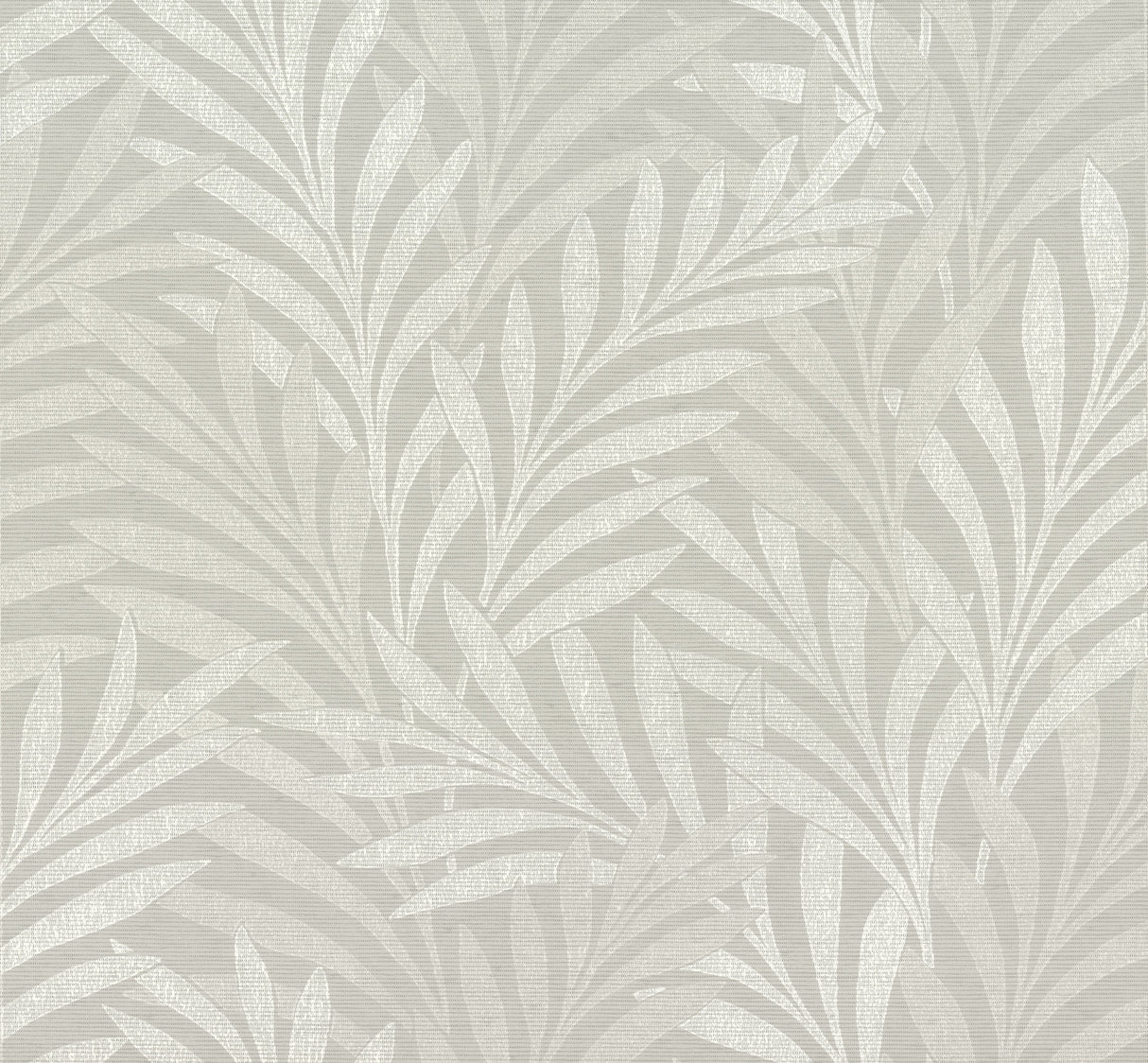 York HC7500 Leaves Stripe Grey Wallpaper
