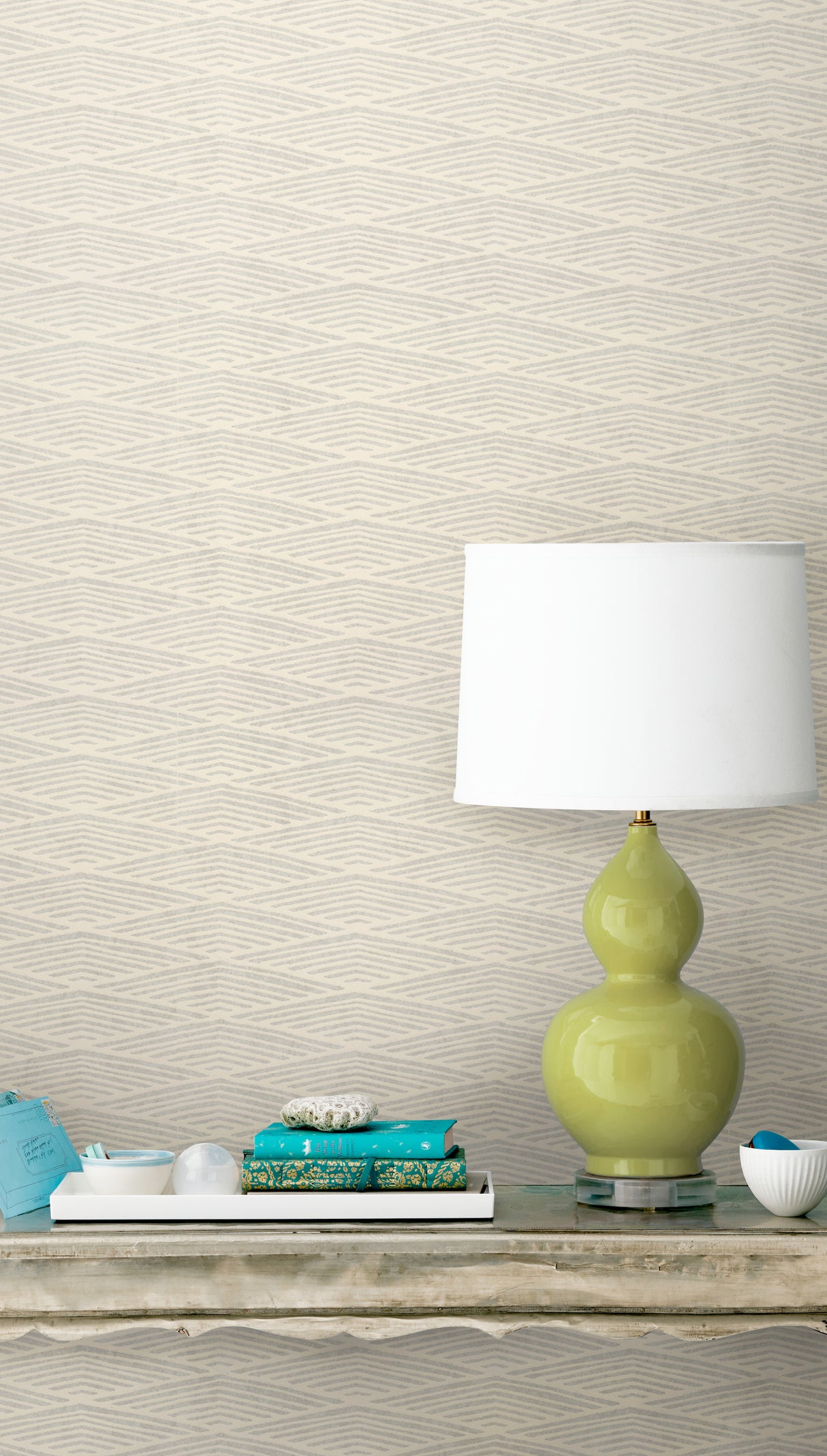 York HC7509 Lofty Peaks Light Grey Wallpaper