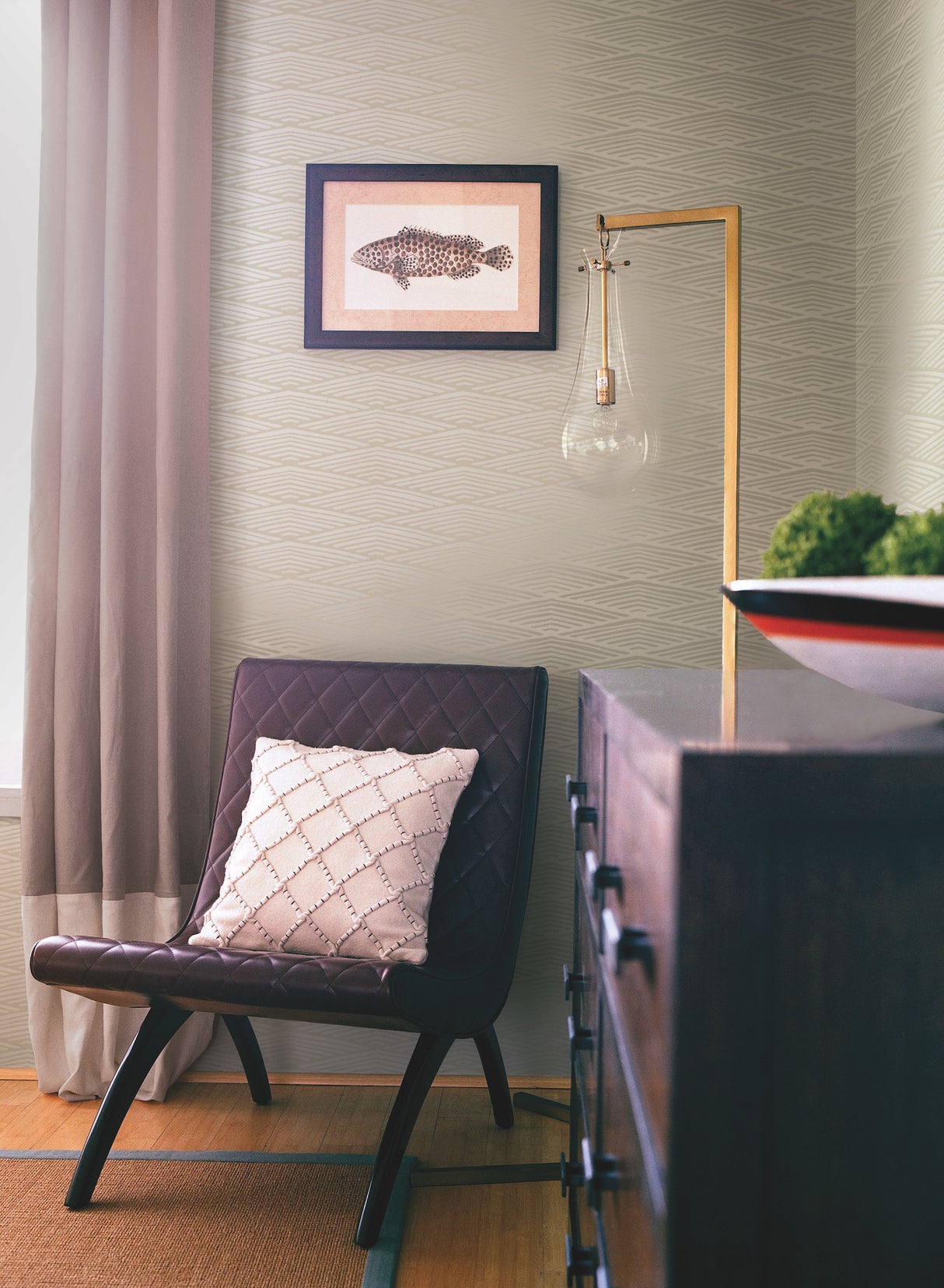 York HC7510 Lofty Peaks Grey Wallpaper