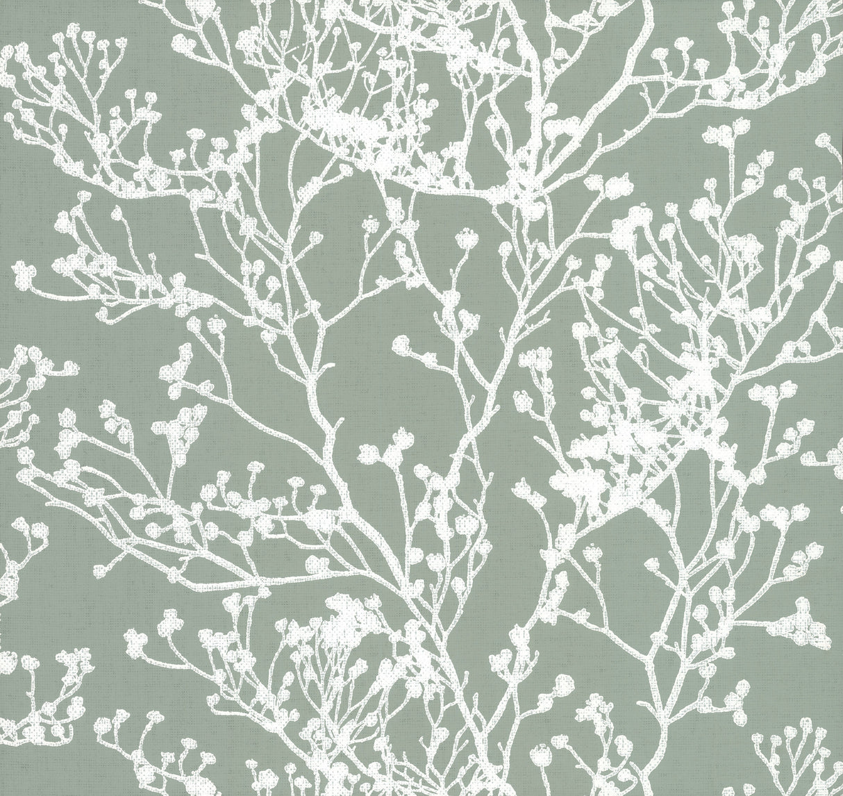 York HC7519 Budding Branch Silhouette Green Wallpaper