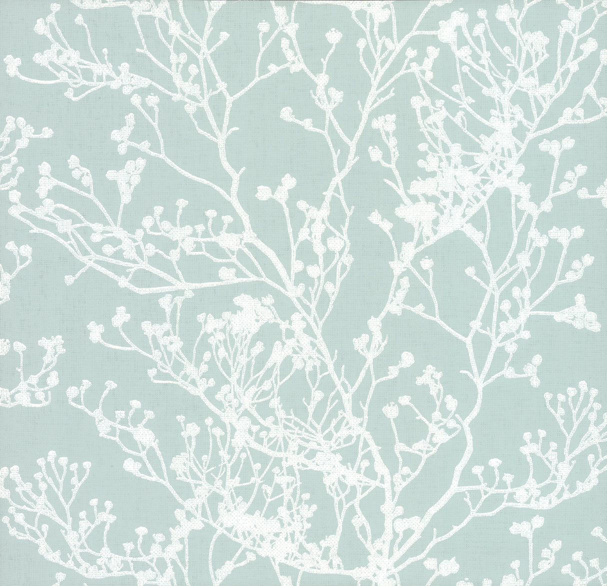 York HC7520 Budding Branch Silhouette Blue Wallpaper
