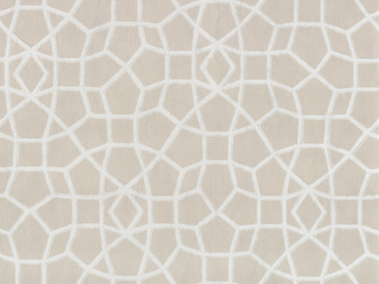York HC7525 Sculptural Web Beige Wallpaper