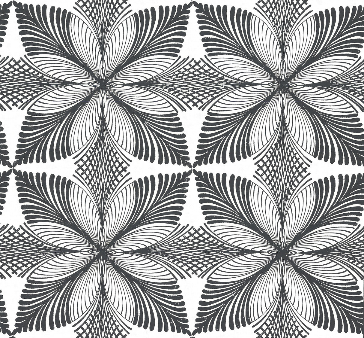 York HC7542 Roulettes Cream & Black Wallpaper