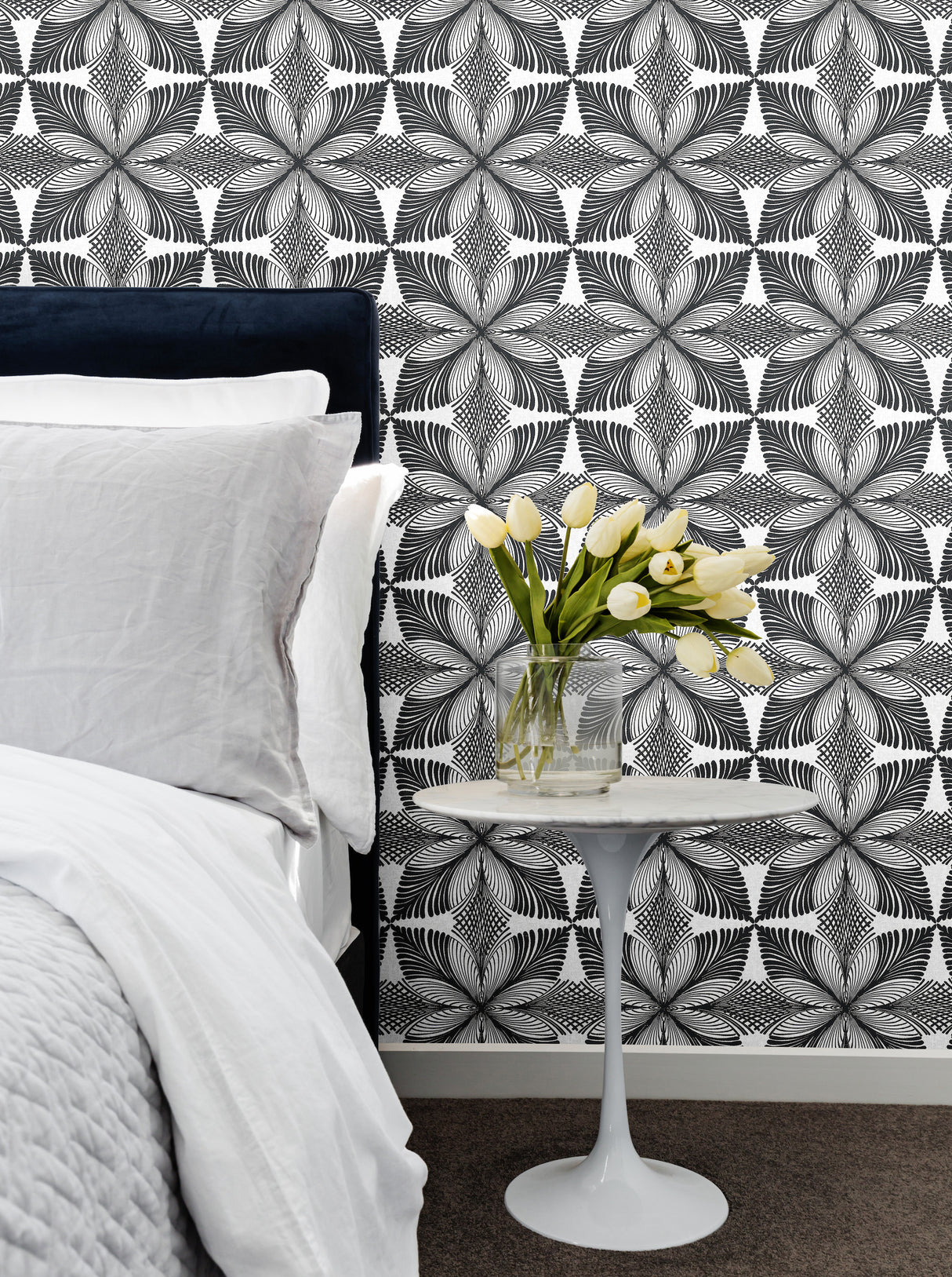 York HC7542 Roulettes Cream & Black Wallpaper