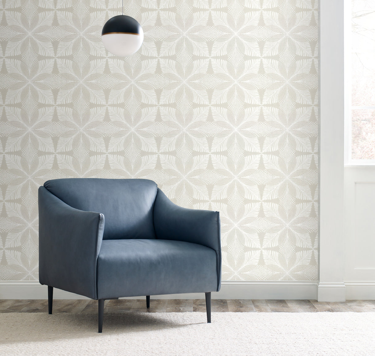 York HC7544 Roulettes Grey & White Wallpaper