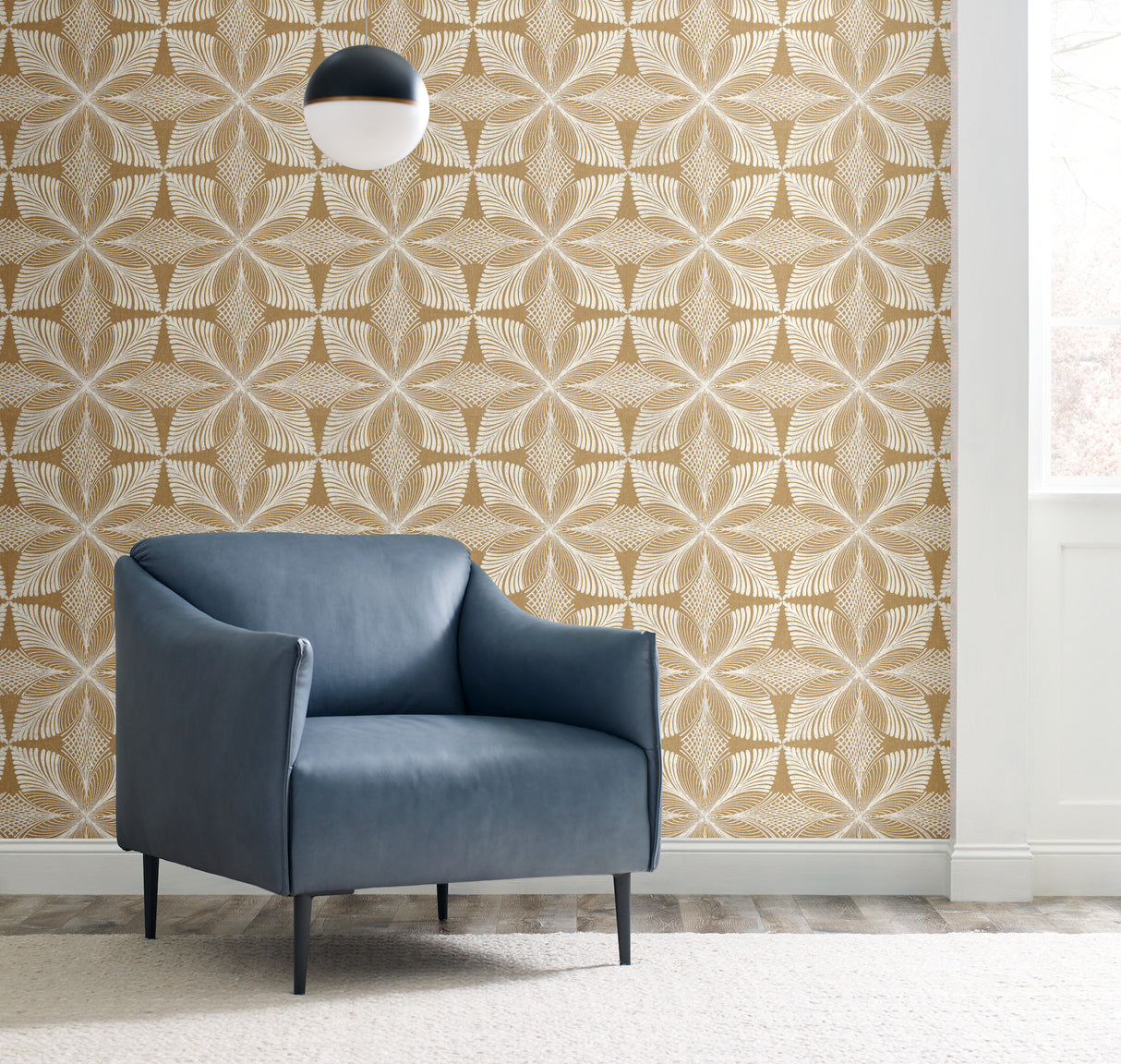 York HC7545 Roulettes Gold Wallpaper