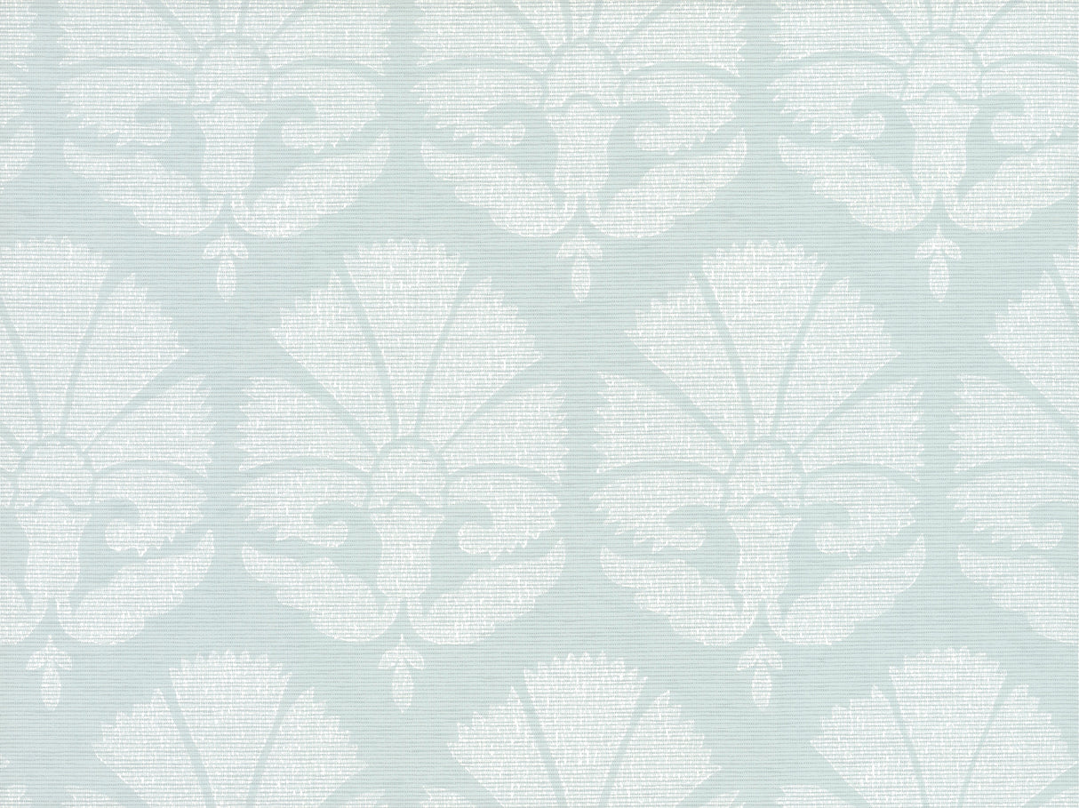 York HC7573 Ottoman Fans Blue & White Wallpaper