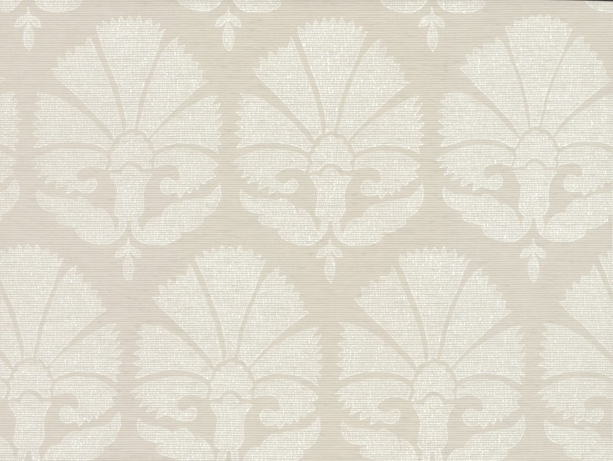 York HC7576 Ottoman Fans Light Grey Wallpaper