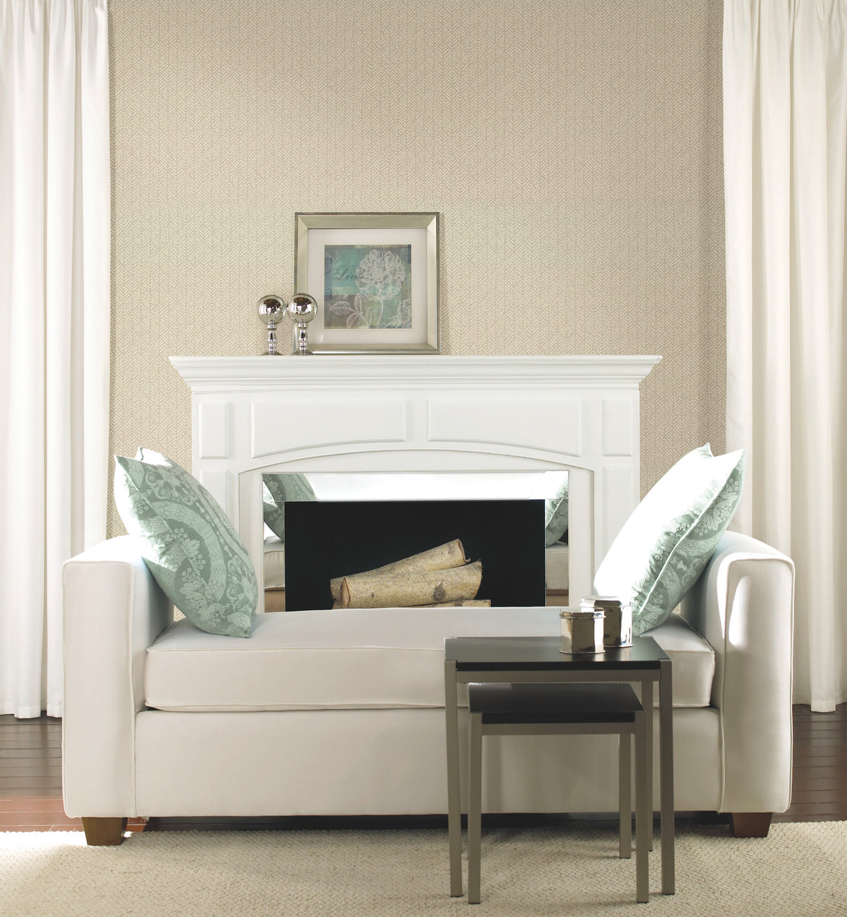 York HC7582 Woven Texture Tan Wallpaper